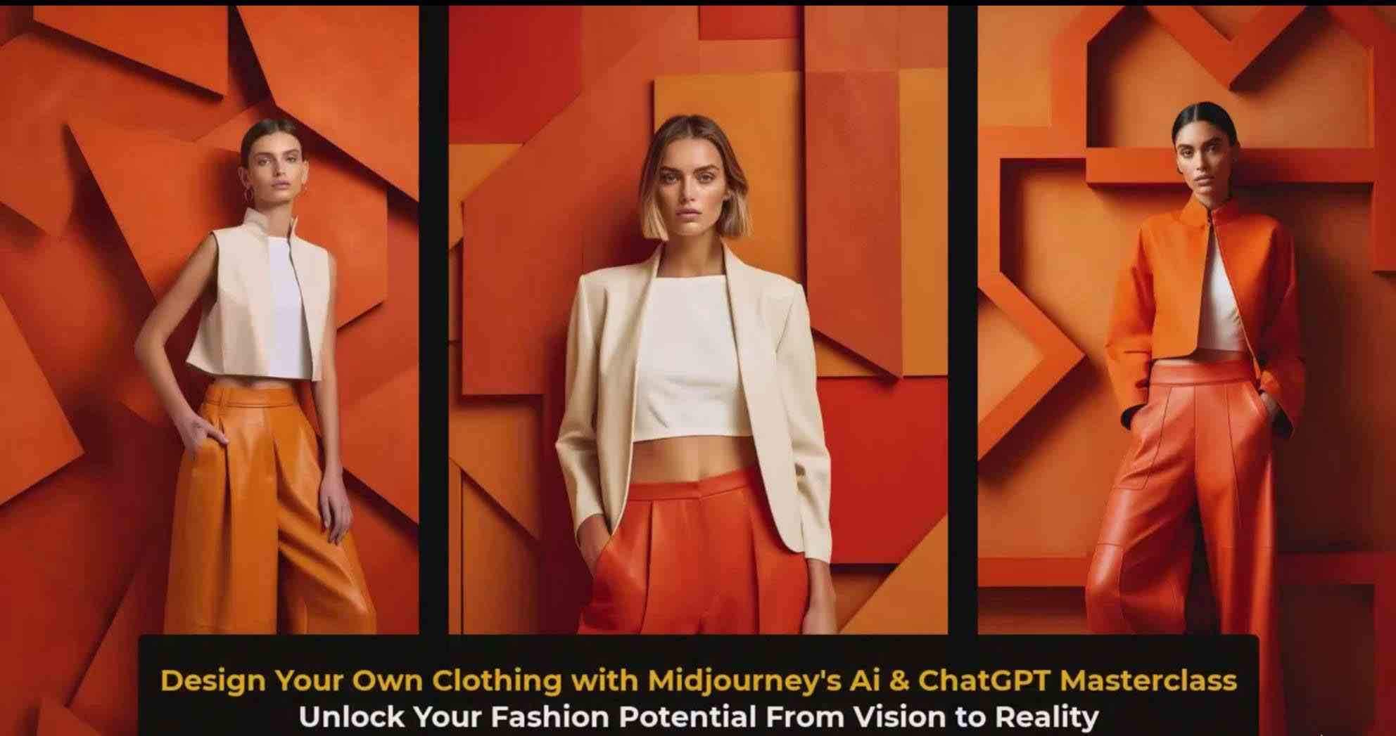 图片[5]-利用 Midjourneys Ai 人工智能设计自己的服装AI大师班-10节课-中英字幕-三石资源库