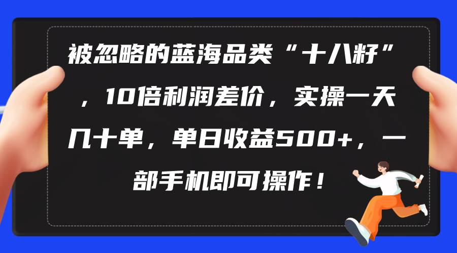 （10696期）被忽略的蓝海品类“十八籽”，10倍利润差价，实操一天几十单 单日收益500+-三石资源库