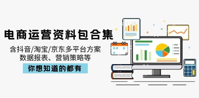 （14183期）电商运营资料包合集，含抖音/淘宝/京东多平台方案，数据报表、营销策略等-三石资源库