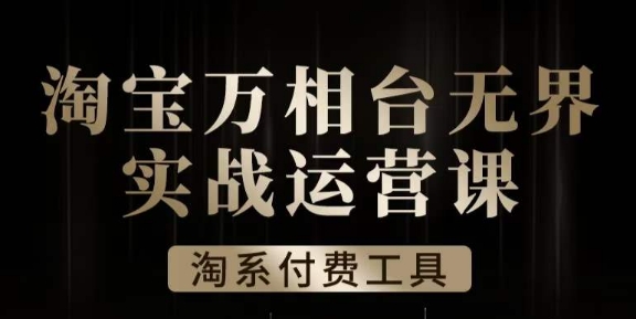 沧海·淘系万相台无界实战运营课，万相台无界实操全案例解析-三石资源库