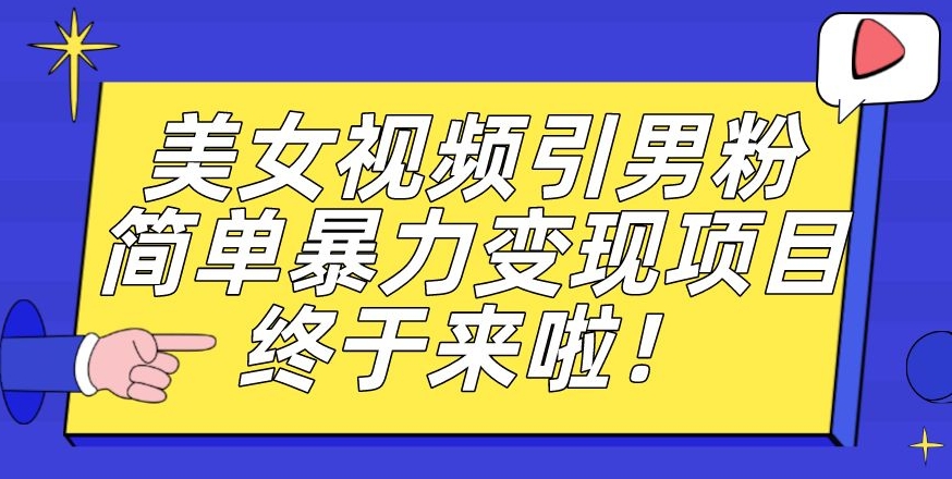 价值3980的男粉暴力引流变现项目，一部手机简单操作，新手小白轻松上手，每日收益500+【揭秘】-三石资源库
