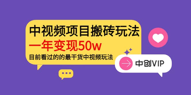 《老吴·中视频项目搬砖玩法，一年变现50w》目前看过的的最干货中视频玩法-三石资源库