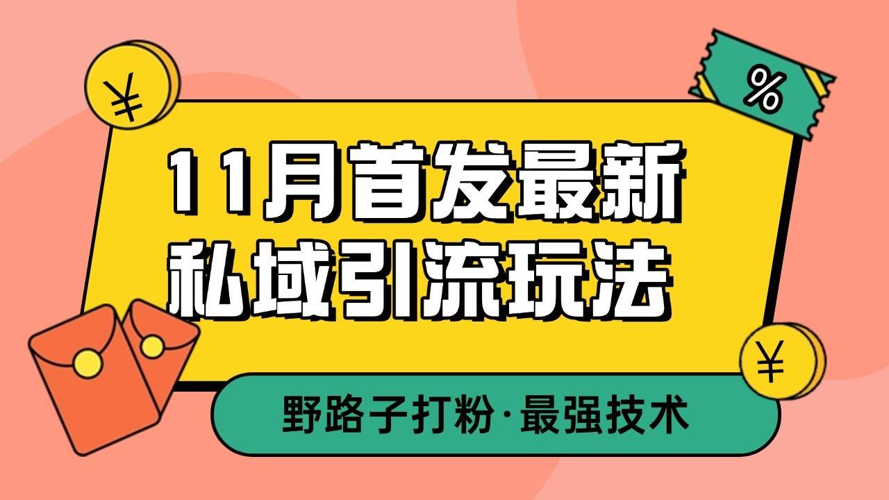 11月首发最新私域引流玩法，自动克隆爆款一键改写截流自热一体化 日引300+精准粉-三石资源库