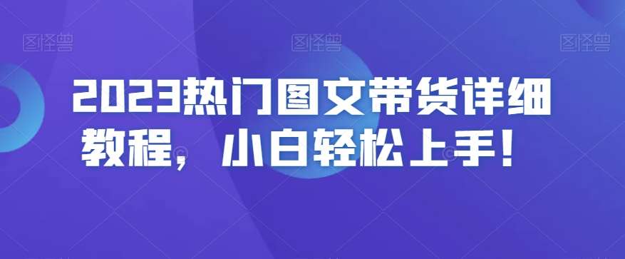 2023热门图文带货详细教程，小白轻松上手！-三石资源库