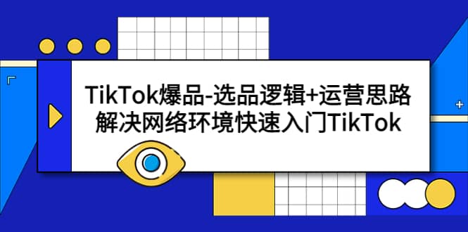 TikTok爆品-选品逻辑+运营思路：解决网络环境快速入门TikTok-三石资源库