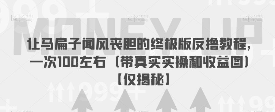 让马扁子闻风丧胆的终极版反撸教程，一次100左右（带真实实操和收益图）【仅揭秘】-三石淘金网