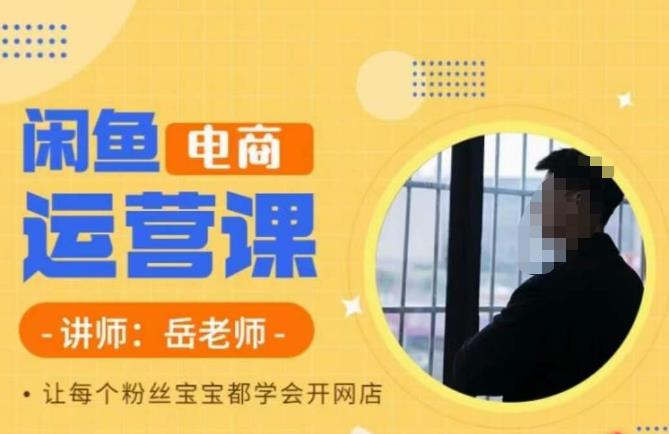 岳老师·闲鱼电商运营课，让每个粉丝宝宝都学会开网店-三石资源库