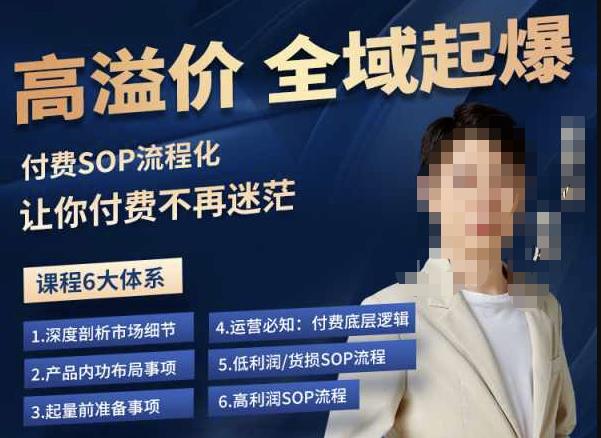 逸风-拼多多高溢价全域起爆，6大课程体系，付费玩法全套实操-三石资源库
