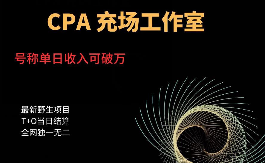 cpa充场工作室，号称单日收入10000+（揭秘）-三石资源库