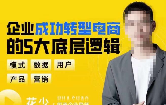 企业成功转型电商的5大底层逻辑，从模式、数据、用户、产品、营销5大板块，助你高效转型电商赛道-三石资源库