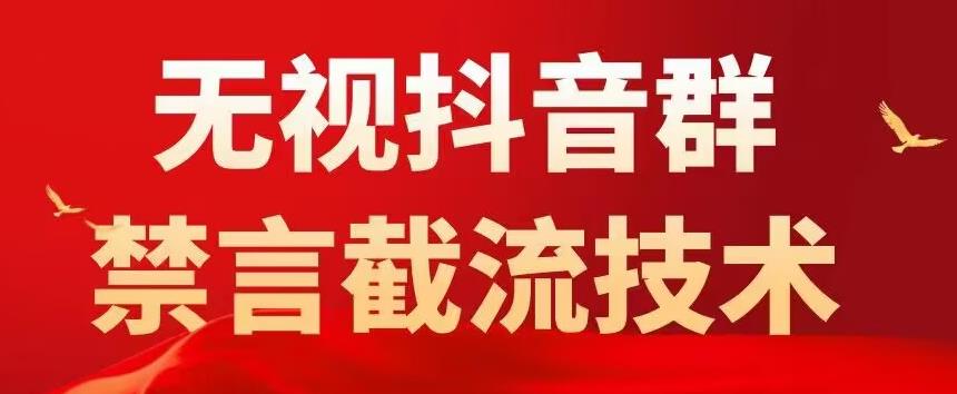 外面卖1500抖音粉丝群无视禁言截流技术，抖音黑科技，直接引流，0封号-三石资源库