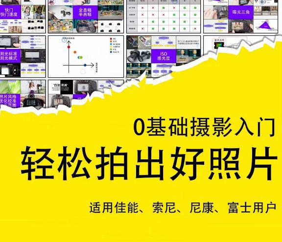 0基础摄影入门，轻松拍出好照片（适用佳能、索尼、尼康、富士用户）-三石淘金网