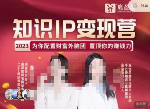 鹿盈盈-知识IP变现实操营，​普通人可复制的知识产品落地实操课，​带你打通知识IP变现底层逻辑-三石资源库