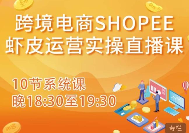 跨境电商Shopee虾皮运营实操直播课，从零开始学，入门到精通（10节系统课）-三石资源库