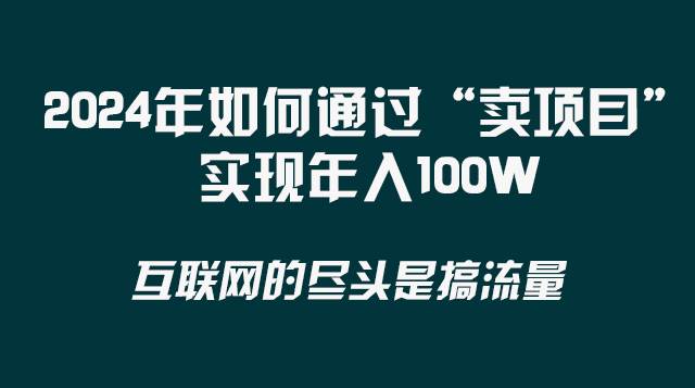 (8382期) 2024年如何通过“卖项目”实现年入100W-三石资源库
