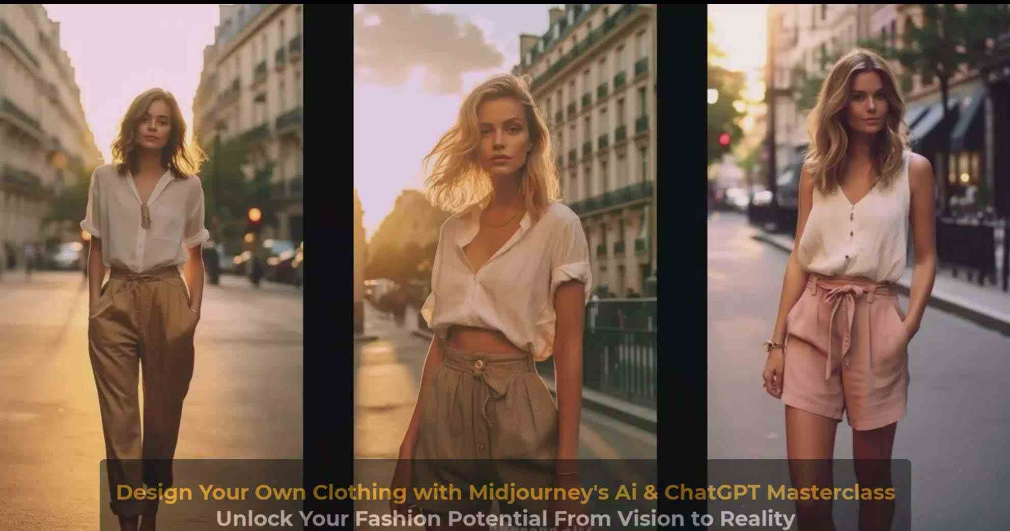 图片[11]-利用 Midjourneys Ai 人工智能设计自己的服装AI大师班-10节课-中英字幕-三石资源库