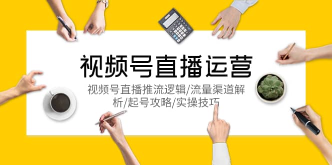 视频号直播运营，视频号直播推流逻辑/流量渠道解析/起号攻略/实操技巧-三石资源库