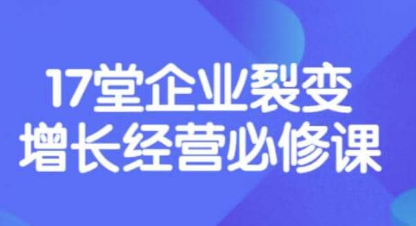 《盈利增长17堂必修课》企业裂变增长的经营智慧，带你了解增长的本质-三石资源库