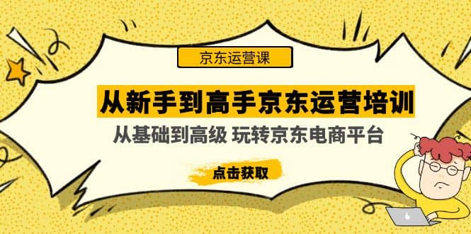 从新手到高手京东运营培训：从基础到高级 玩转京东电商平台(无水印)-三石资源库