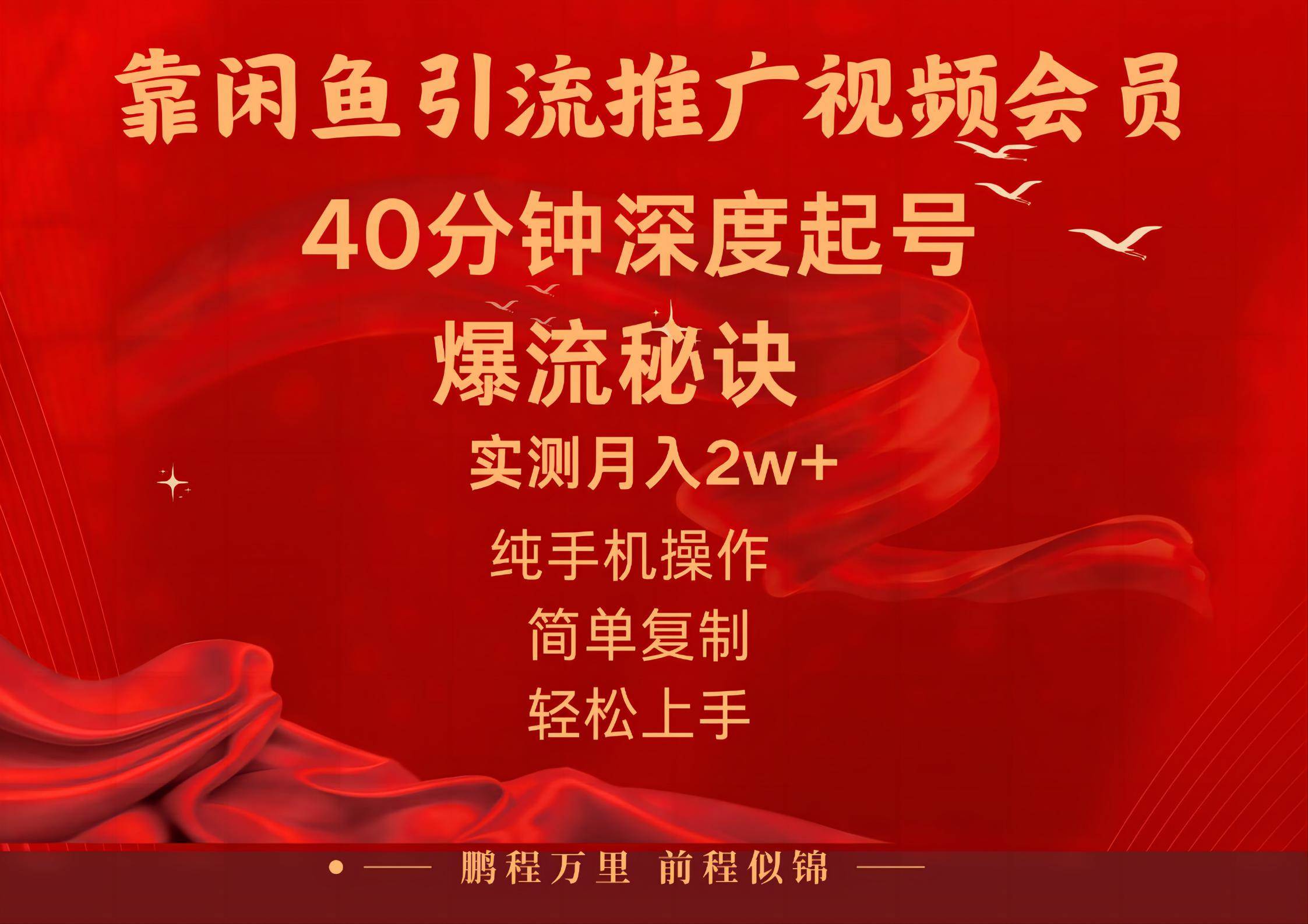 （10896期）闲鱼暴力引流推广视频会员，能做到日入2W+，操作简单-三石资源库