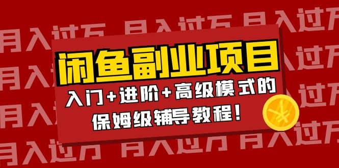 月入过万闲鱼副业项目：入门+进阶+高级模式的保姆级辅导教程-三石资源库