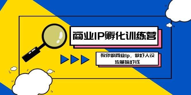 （8539期）商业IP-孵化训练营新版，教你做商业Ip，做好人设，流量搞好钱-三石资源库