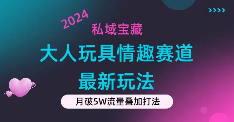 （11541期）私域宝藏：大人玩具情趣赛道合规新玩法，零投入，私域超高流量成单率高-三石资源库