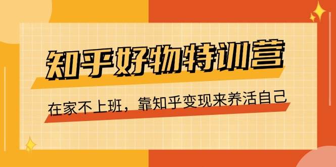 知乎好物特训营，在家不上班，靠知乎变现来养活自己（16节）-三石淘金网