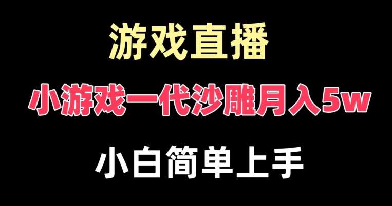 玩小游戏一代沙雕月入5w,爆裂变现,快速拿结果,高级保姆式教学【揭秘】-三石资源库