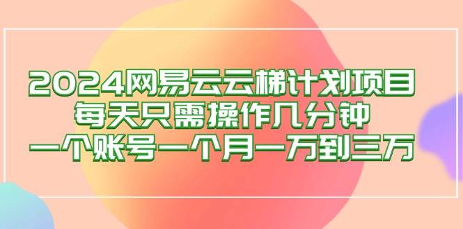 （12675期）2024网易云梯计划项目，每天只需操作几分钟 一个账号一个月一万到三万-三石资源库