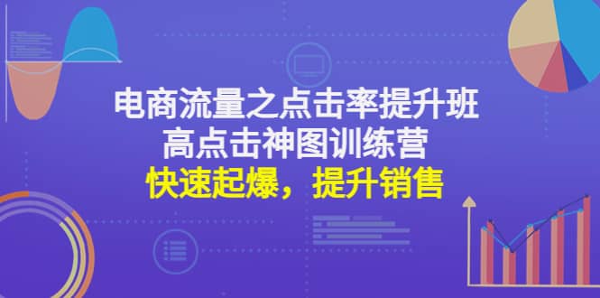 电商流量之点击率提升班+高点击神图训练营：快速起爆，提升销售-三石资源库