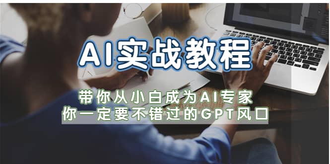 AI实战教程，带你从小白成为AI专家，你一定要不错过的G-P-T风口-三石资源库