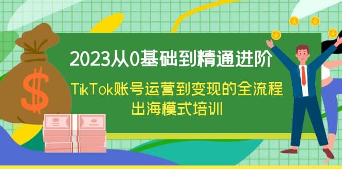 2023从0基础到精通进阶，TikTok账号运营到变现的全流程出海模式培训-三石资源库