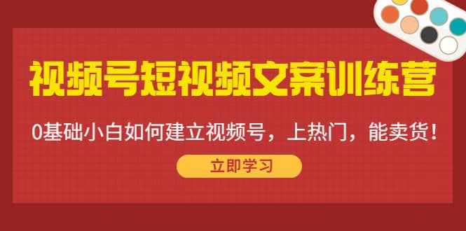 视频号短视频文案训练营：0基础小白如何建立视频号，上热门，能卖货！-三石资源库