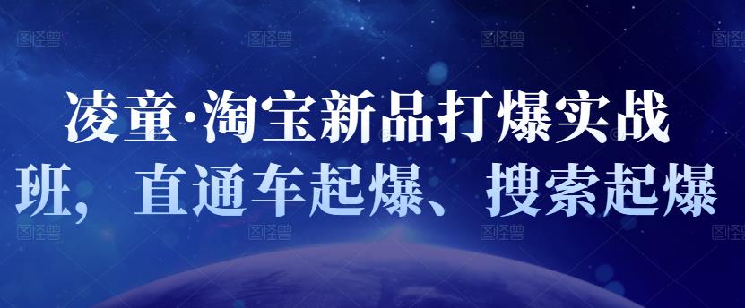凌童·淘宝新品打爆实战班，直通车起爆、搜索起爆-三石资源库