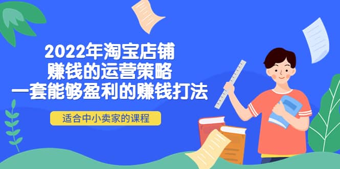 2022年淘宝店铺赚钱的运营策略：一套能够盈利的赚钱打法，适合中小卖家-三石资源库
