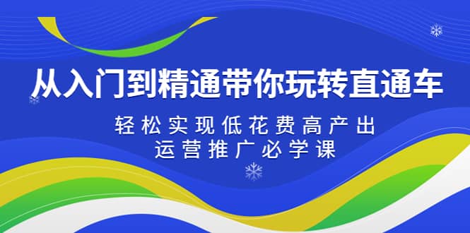从入门到精通带你玩转直通车：轻松实现低花费高产出，35节运营推广必学课-三石资源库