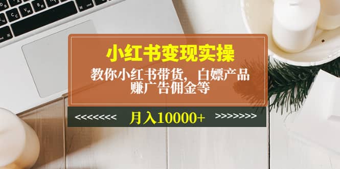 小红书变现实操：教你小红书带货，白嫖产品，赚广告佣金等-三石资源库