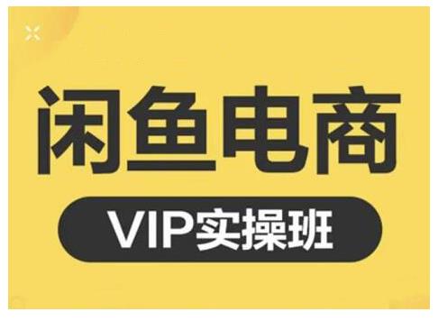 闲鱼电商零基础入门到进阶VIP实战课程，帮助你掌握闲鱼电商所需的各项技能-三石资源库