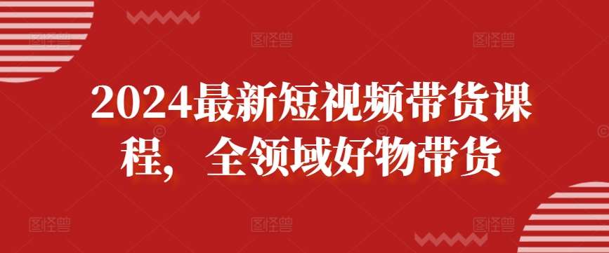 2024最新短视频带货课程，全领域好物带货-三石资源库