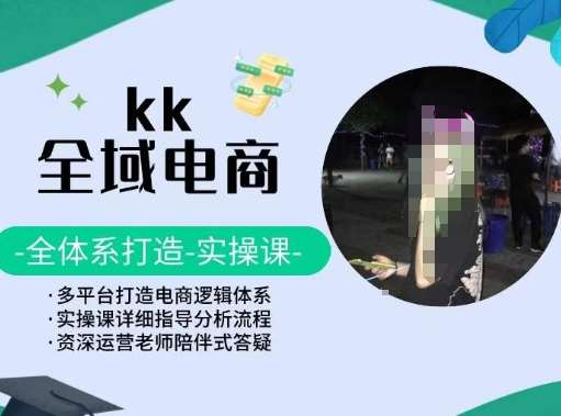 KK全域电商，全体系打造实操课，多平台打造电商逻辑体系-三石资源库