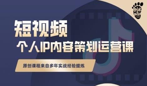抖音短视频个人ip内容策划实操课，真正做到普通人也能实行落地-三石资源库
