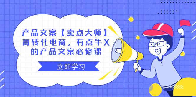 （8244期）产品文案【卖点 大师】高转化电商，有点牛X的 产品文案必修课-三石淘金网