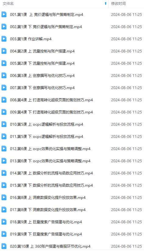图片[2]-最新真实账户实战竞价教学，从新手到进阶，从后台操作到数据优化-三石资源库