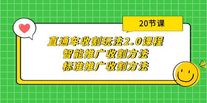 （9692期）直通车收割玩法2.0课程：智能推广收割方法+标准推广收割方法（20节课）-三石资源库