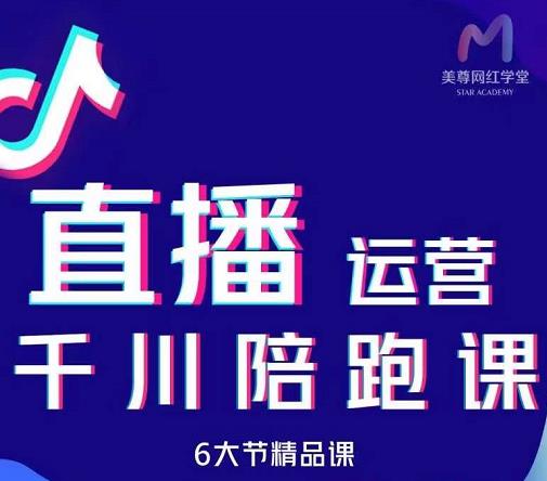 美尊-抖音直播运营千川系统课：直播​运营规划、起号、主播培养、千川投放等-三石资源库