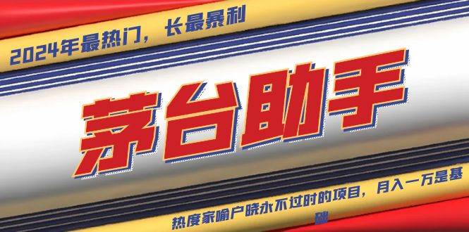 （13320期）魔法贵州茅台代理，永不淘汰的项目，抛开传统玩法，使用科技，命中率极…-三石资源库