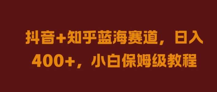 抖音+知乎蓝海赛道，日入几张，小白保姆级教程【揭秘】-三石淘金网