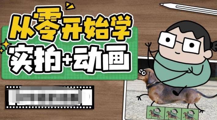 从零开始学实拍加动画，实拍加动画创意教程（49节视频课）-三石淘金网
