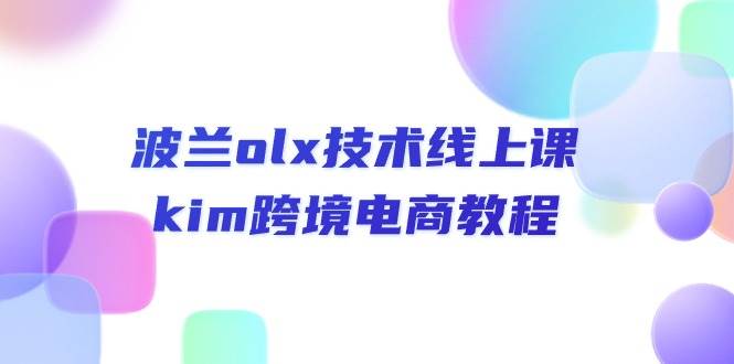 （10967期）波兰olx 技术线上课，kim跨境电商教程-三石资源库